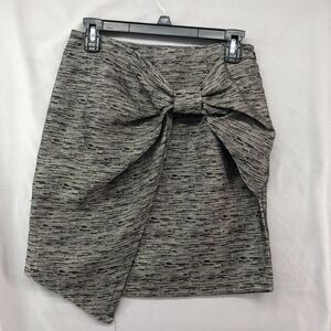 Ya Los Angeles Dark Gray Black Knee Length Skirt Size M Women Business Casual